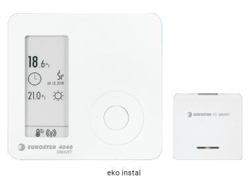 Regulator temperatury bezprzewodowy EUROSTER E4040 SMART biały