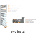 Grzejnik elektryczny łazienkowy 500W-ATLANTIC ANTHRACITE