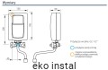 KOSPEL EPS2-3,5 TWISTER podgrzewacz umywalkowy_wymiary