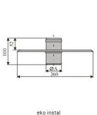 Płyta dachowa prosta fi80 Lumo